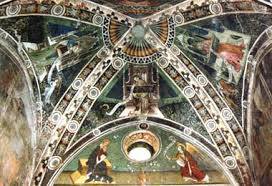 alcuni affreschi di Giacomo Jaquerio (1375-1453) all'interno della Pieve